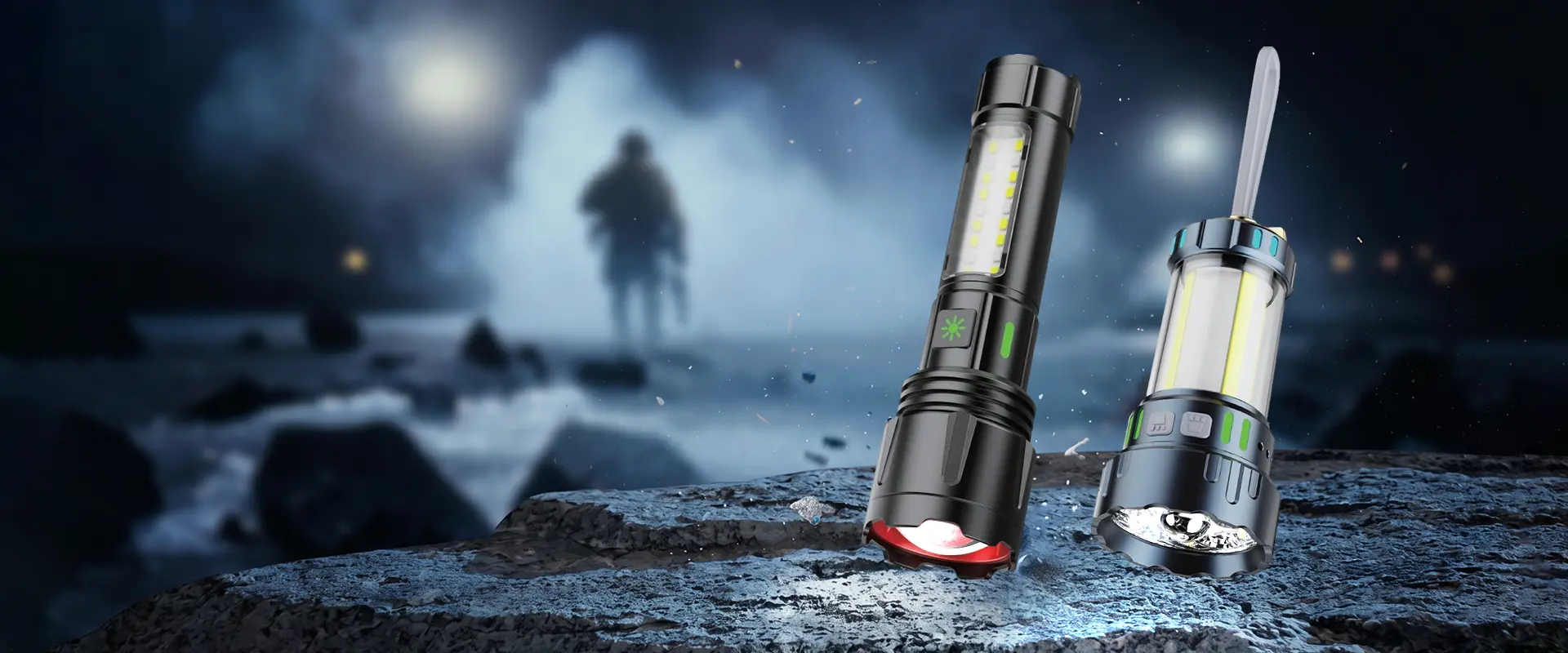 Forest Tiger Tactical LED Flashlight - mataas na lumen na rechargeable para sa paggamit ng tungkulin