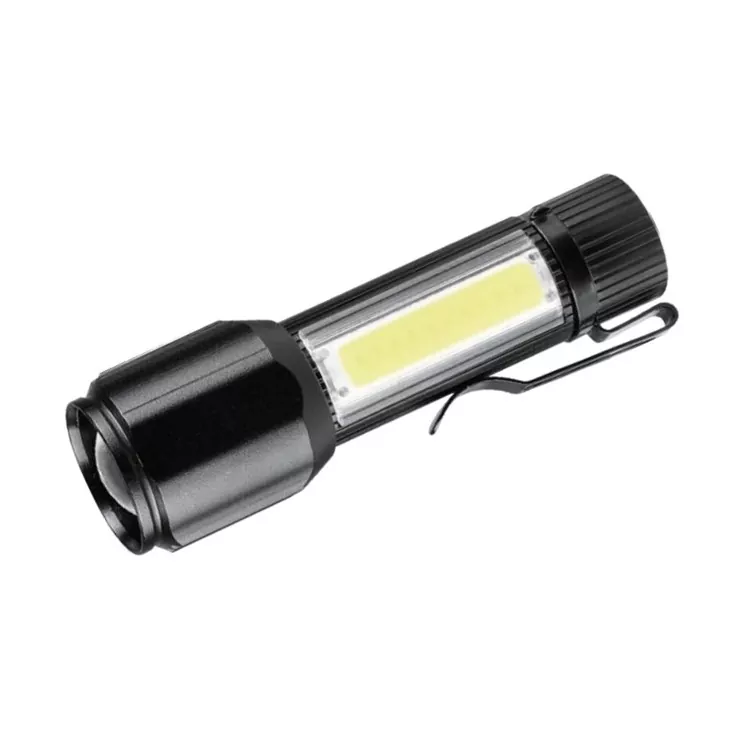 LED Flashlight na may Clip Work Light para sa Car Repair Camping