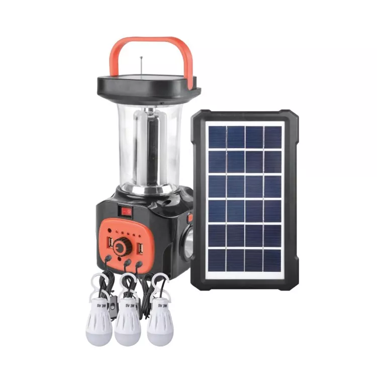 3W Solar Camping Lantern Kit Rechargeable